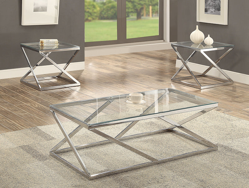 Chase - 3 Piece Cocktail Table - Pearl Silver - Grand Furniture GA