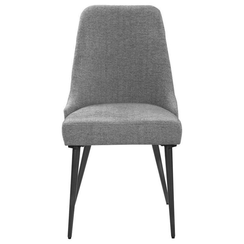 Alan - Upholstered Dining Chairs (Set of 2) - Gray - Grand Furniture GA