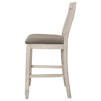 Sarasota - Slat Back Counter Height Chairs (Set of 2) - Gray And Rustic Cream - Grand Furniture GA