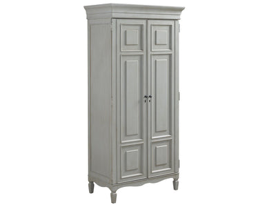 Summer Hill - French Gray - Tall Cabinet - Pearl Silver.