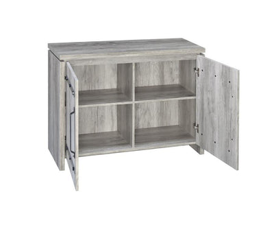 Enoch - 2-Door Accent Cabinet - Grey Driftwood.