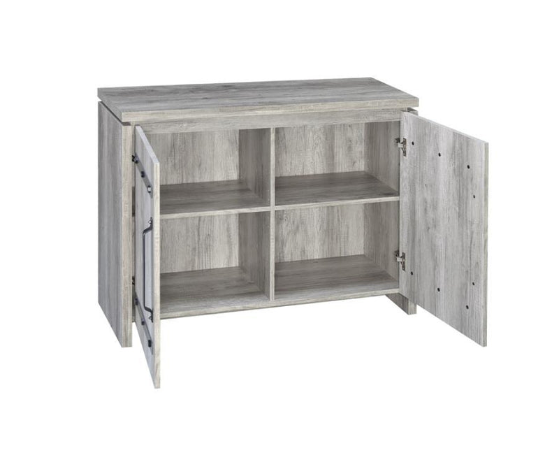 Enoch - 2-Door Accent Cabinet - Grey Driftwood.