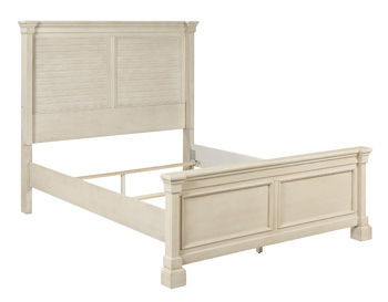 Bolanburg - Antique White - Queen Louvered Headboard.