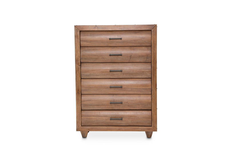 Brooklyn Walk - 6-Drawer Chest - Burnt Umber.