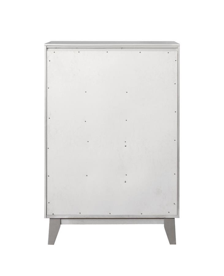 Leighton - 5-Drawer Chest - Metallic Mercury