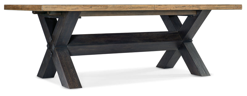 Big Sky - Trestle Dining Table With 2-20" Leaves.