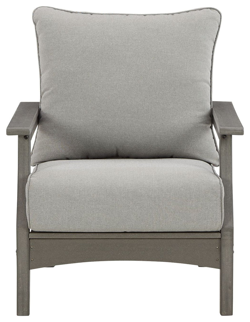 Visola - Gray - Lounge Chair W/Cushion (Set of 2).