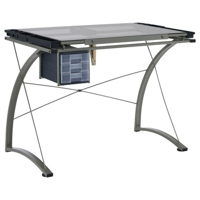 Melo - 3-Drawer Drafting Desk - Champagne