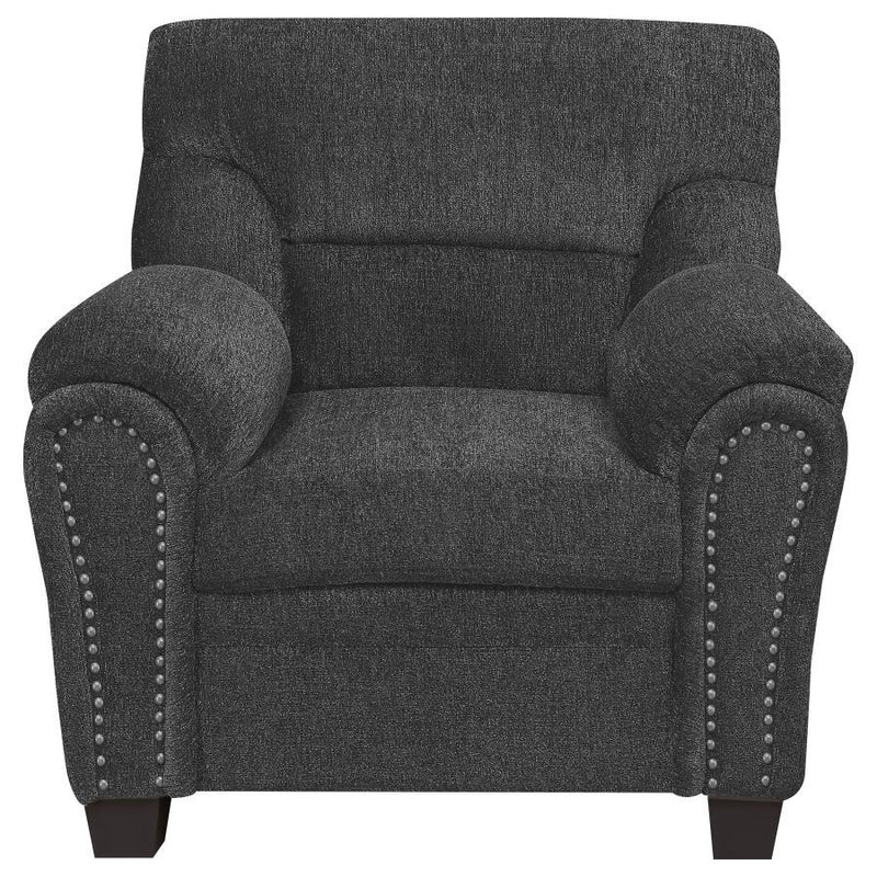 Clemintine - Upholstered Chair with Nailhead Trim - Grand Furniture GA