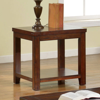 Estell - End Table - Dark Cherry - Grand Furniture GA