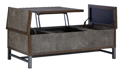 Derrylin - Brown - Lift Top Cocktail Table.
