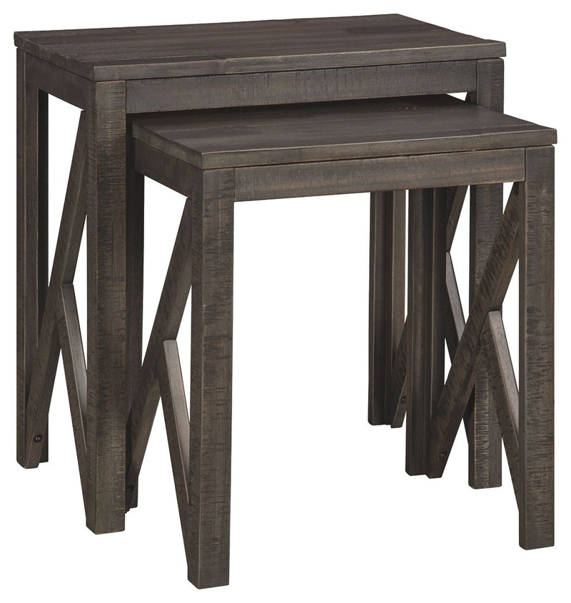 Emerdale - Gray - Accent Table Set (Set of 2).