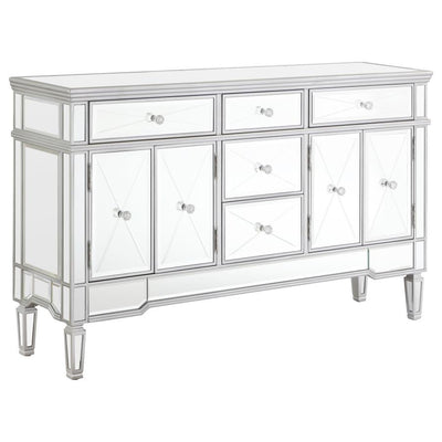 Duchess - 5-Drawer Accent Cabinet - Silver.