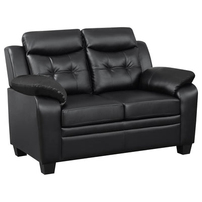 Finley - Tufted Upholstered Loveseat - Black - Grand Furniture GA