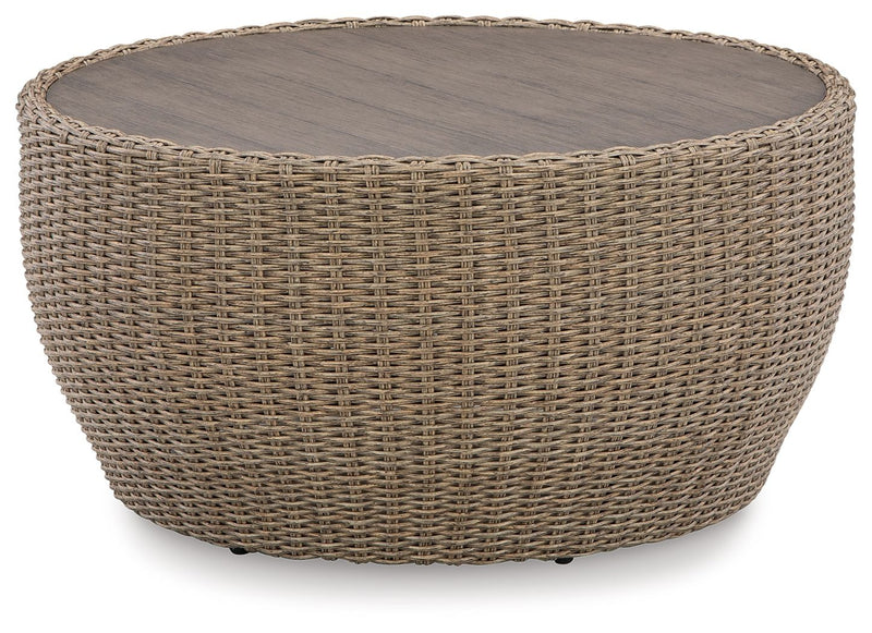 Danson - Beige - Round Cocktail Table.