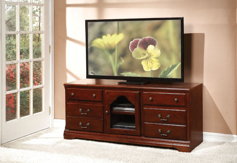 Hercules - TV Stand - Cherry - Grand Furniture GA