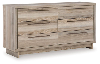 Hasbrick - Tan - Six Drawer Dresser.