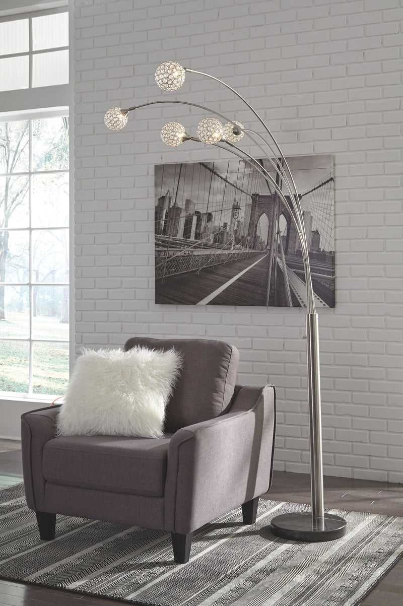 Winter - Silver Finish - Metal Arc Lamp.