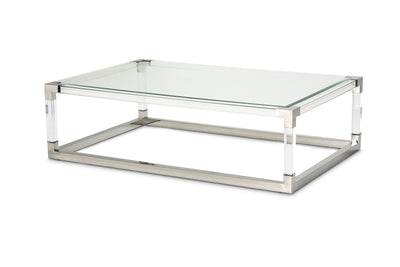 State St. - Rectangular Cocktail Table - Stainless Steel.