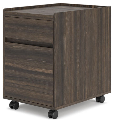 Zendex - Dark Brown - File Cabinet - Filing Cabinets - Grand Furniture GA