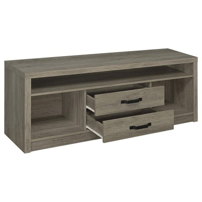 Burke - 2-Drawer TV Console - Grey Driftwood.