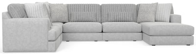 Logan - 3 Piece Sectional With Comfort Coil Seating And 9 Included Accent Pillows Right Side Facing Chaise - Moonstruck