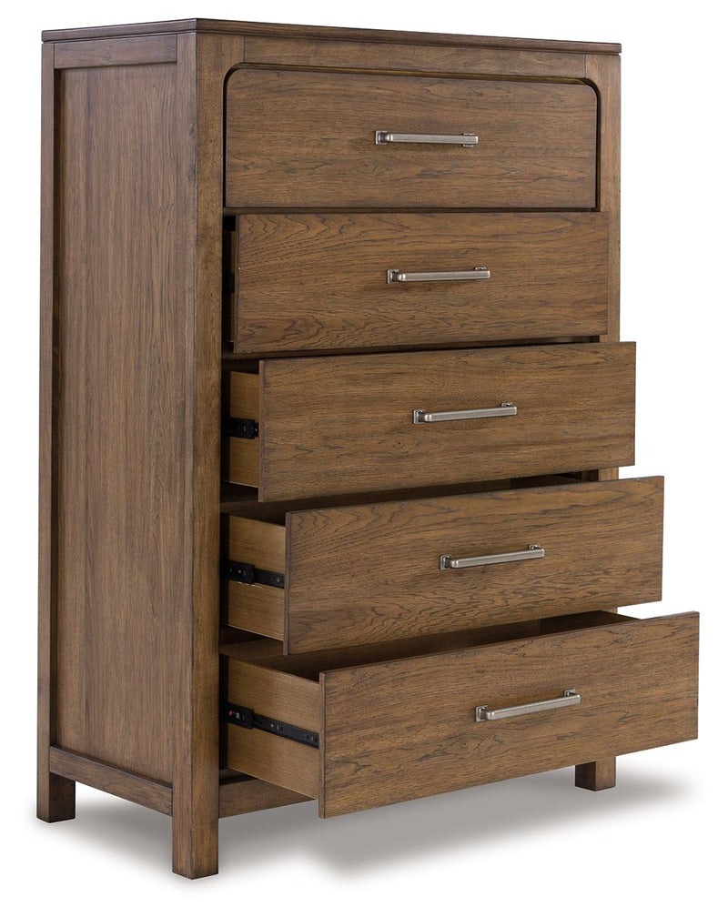 Cabalynn - Light Brown - Five Drawer Chest.