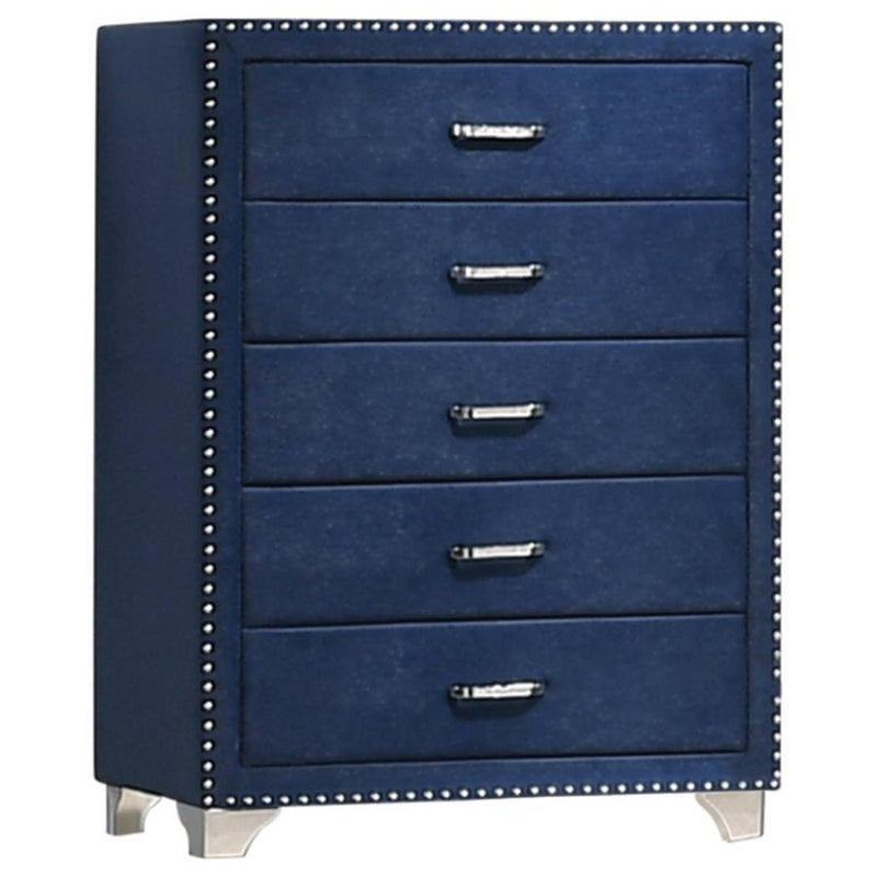 Melody - 5-Drawer Upholstered Chest