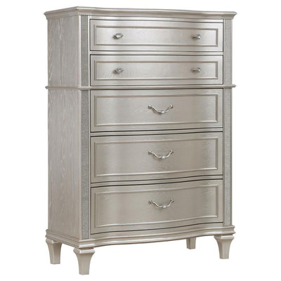 Evangeline - 6-Drawer Chest - Silver Oak.