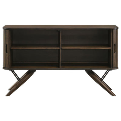 Wes - 2-Door Rectangular Server - Dark Walnut.