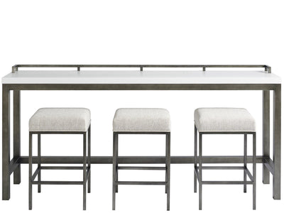 Curated - Essence Console Table with Stools - White.