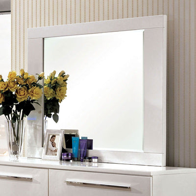 Clementine - Mirror - Glossy White - Grand Furniture GA