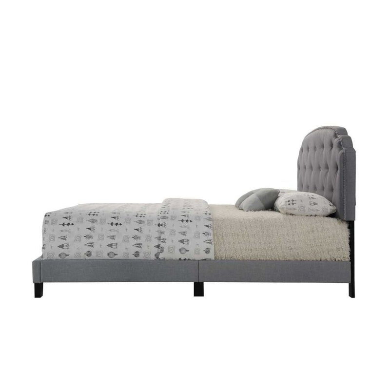 Tradilla - Queen Bed - Gray Fabric - Grand Furniture GA