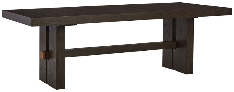 Burkhaus - Dark Brown - Rect Dining Room Ext Table.