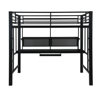 Avalon - Full Workstation Loft Bed - Black.