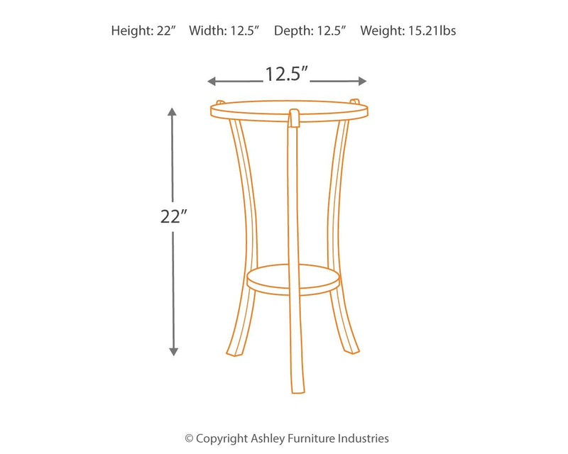 Enderton - White Wash / Pewter - Accent Table - Grand Furniture GA