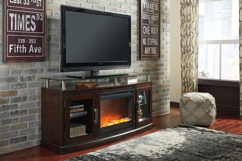 Chanceen - TV Stand With Fireplace Insert