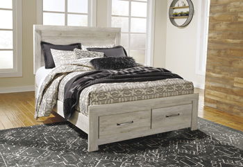 Bellaby - Whitewash - Queen Storage Footboard.