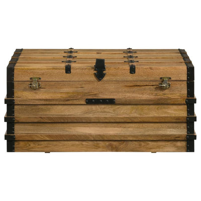 Simmons - Rectangular Storage Trunk - Natural and Black.