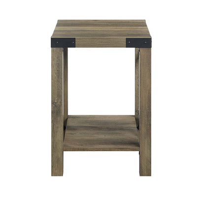 Abiram - End Table - Rustic Oak Finish - Grand Furniture GA