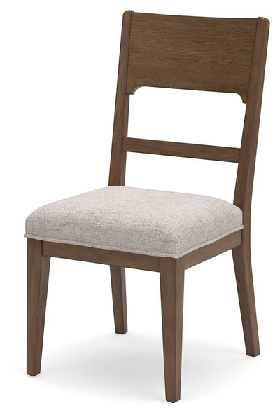 Cabalynn - Oatmeal / Light Brown - Dining Uph Side Chair (Set of 2).