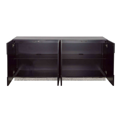 Andorra - Four Door Credenza - Black.