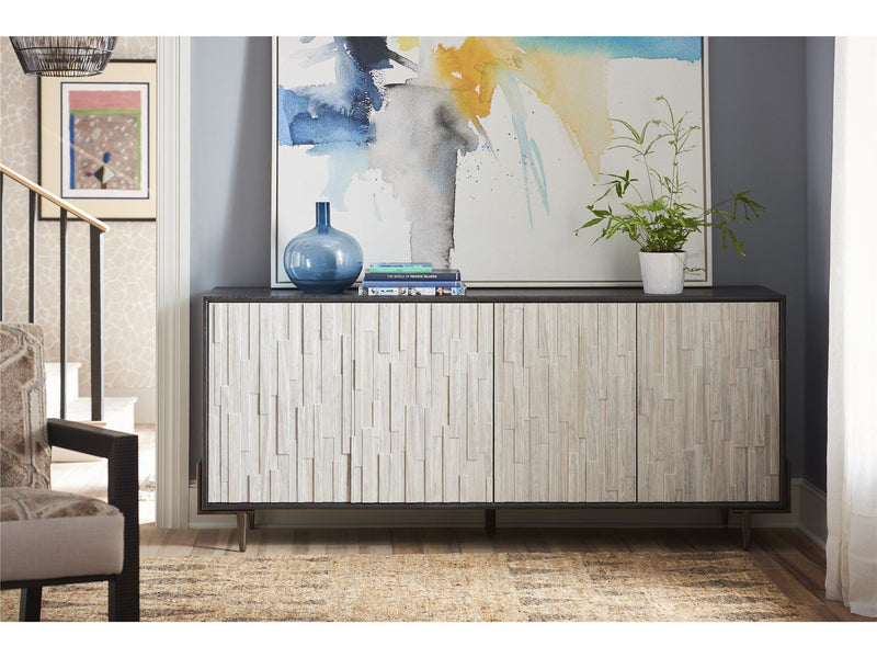 Curated - Oslo Entertainment Console - Dark Gray.