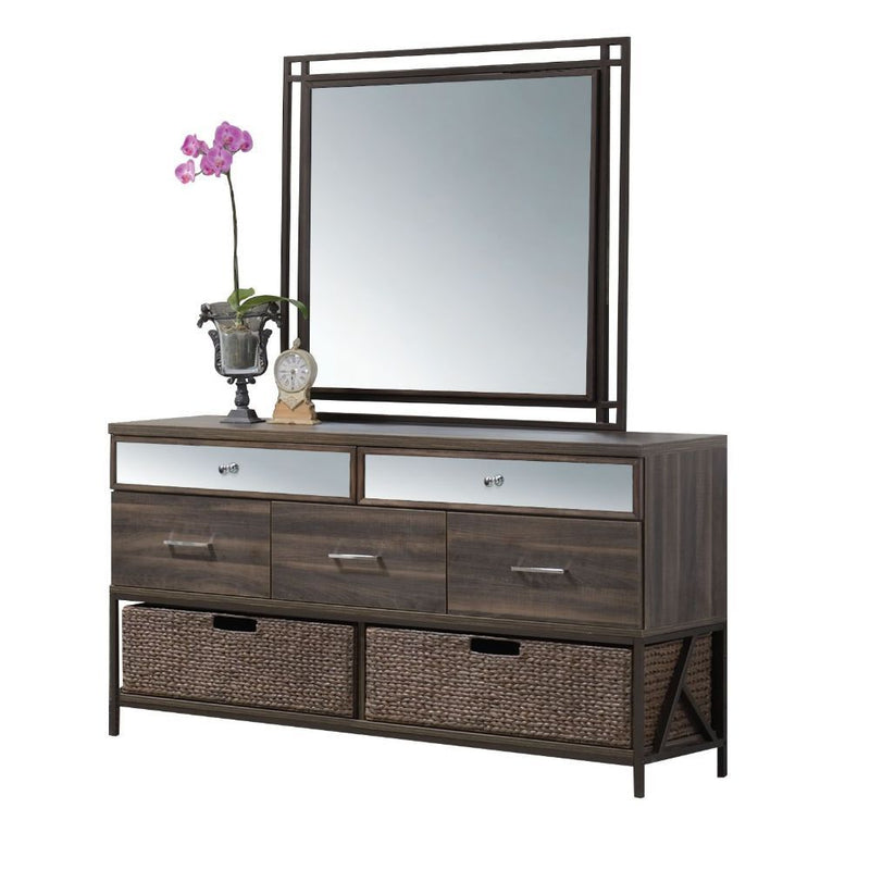 Adrianna - Mirror - Walnut - Grand Furniture GA