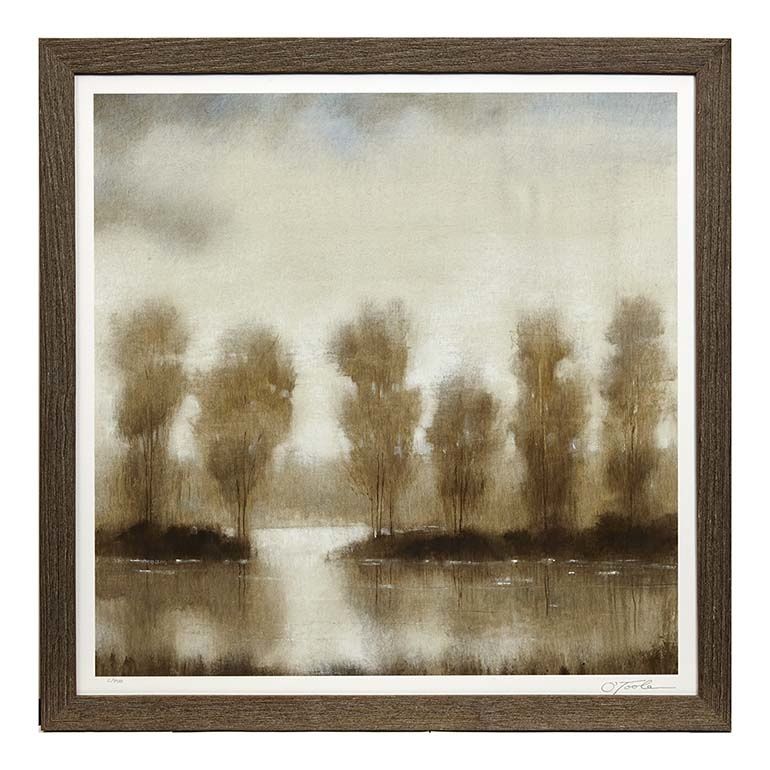 Subtle Reflection I - Framed Art - Light Brown