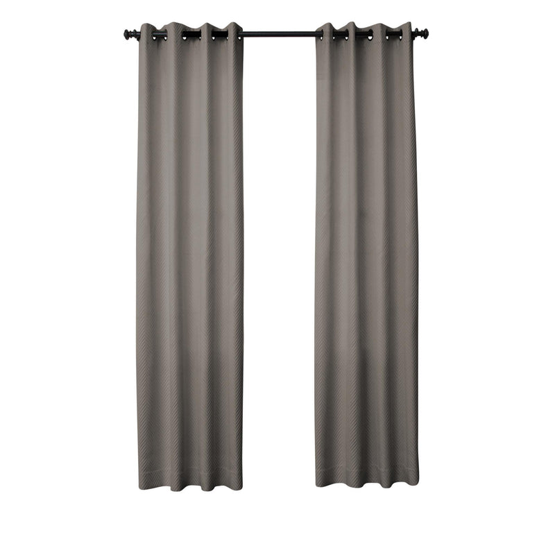 Aria - Grommet Top Panel Weighted Corners Window Treatment.