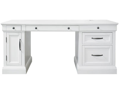 Shoreham - Pedestal Desk - Effortless White