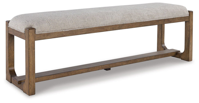Cabalynn - Oatmeal / Light Brown - Large Uph Dining Room Bench.