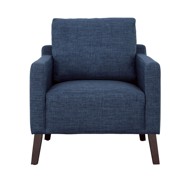 Nashville - Accent Chair - Blue & Espresso