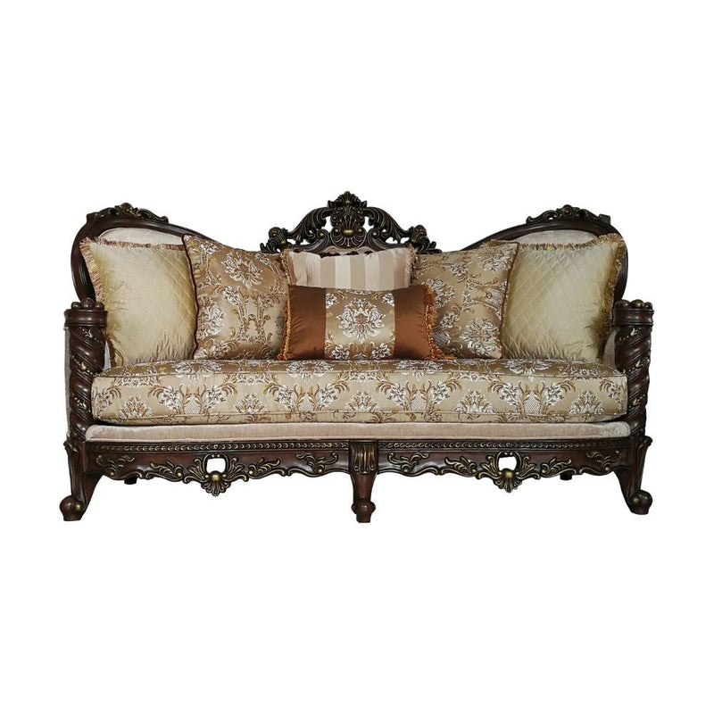 Devayne - Sofa - Fabric & Dark Walnut - Grand Furniture GA